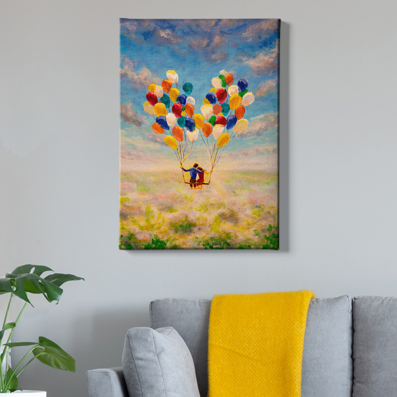 WALL PAINTING SERIES GOBI HM4761 PRINTED CANVAS 50x3(thickness)x70Hcm. [3]