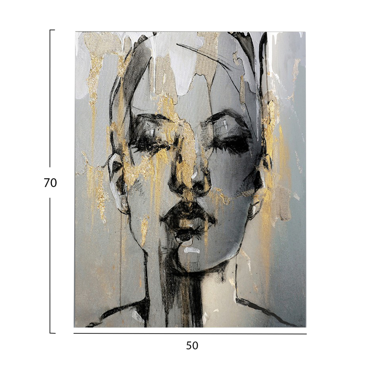 WALL PAINTING SERIES GOBI HM4763 PRINTED CANVAS 50x3(thickness)x70Hcm. [2]