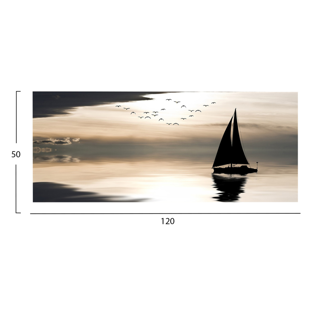 WALL PAINTING SERIES GOBI HM4789 PRINTED CANVAS 120x3(thickness)x50Hcm. [2]