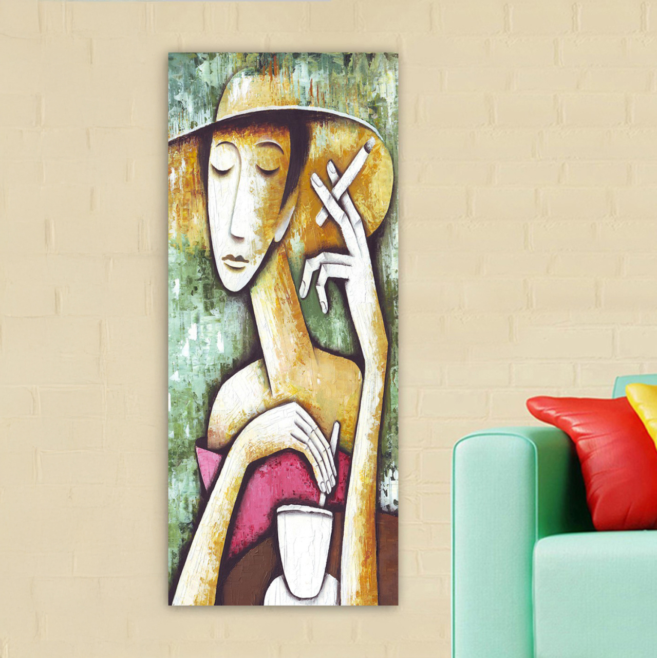 WALL PAINTING SERIES GOBI HM4797 PRINTED CANVAS 50x3(thickness)x120Hcm. [3]