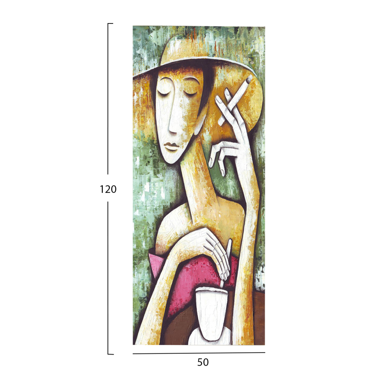 WALL PAINTING SERIES GOBI HM4797 PRINTED CANVAS 50x3(thickness)x120Hcm. [2]