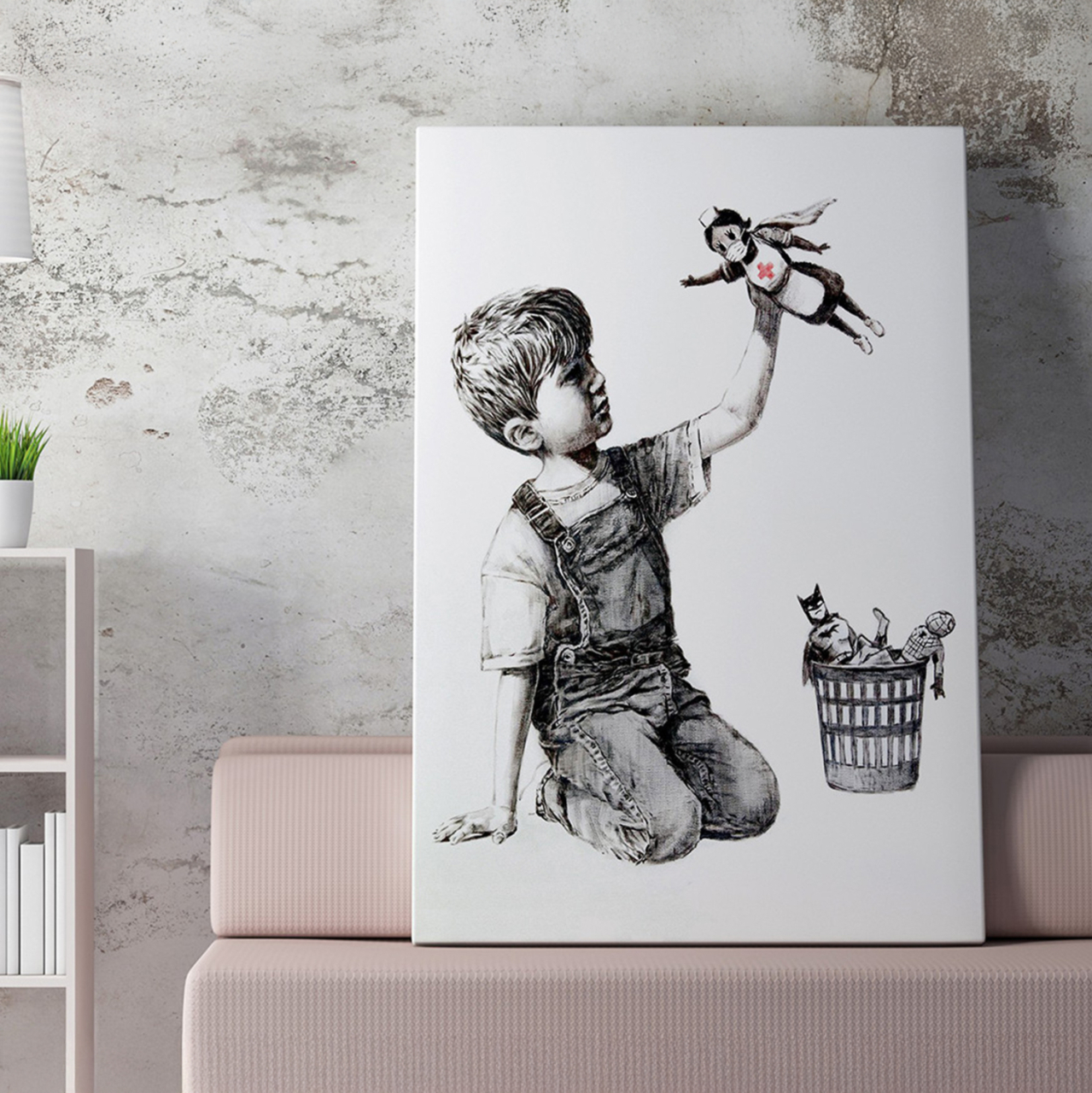 WALL PAINTING SERIES GOBI HM4823 PRINTED CANVAS 50x3(thickness)x70Hcm. [2]