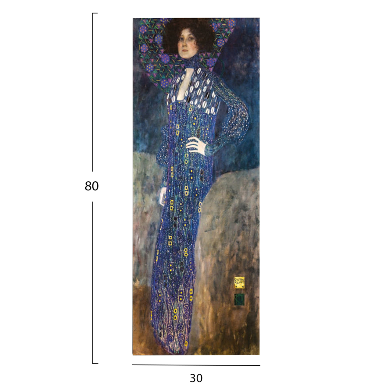 WALL PAINTING SERIES GOBI HM4833 PRINTED CANVAS 30x3(thickness)x80Hcm. [2]