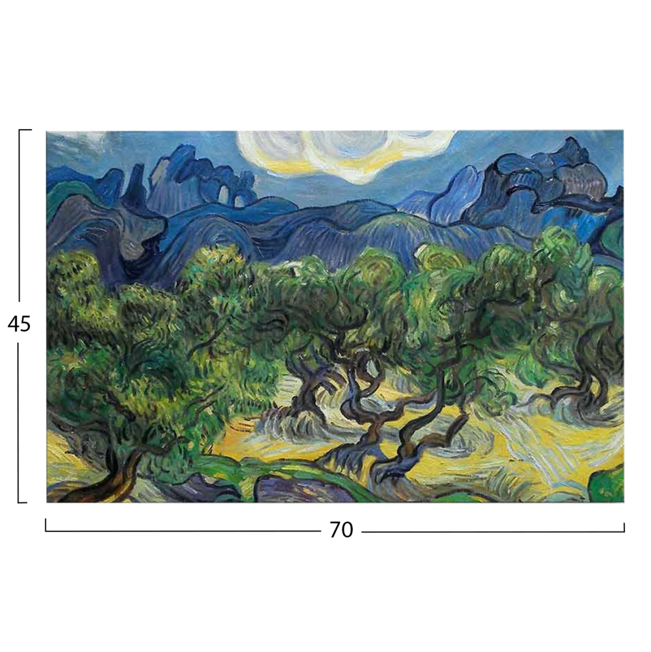 WALL PAINTING SERIES GOBI HM4847 PRINTED CANVAS 70x3(thickness)x45Hcm. [3]