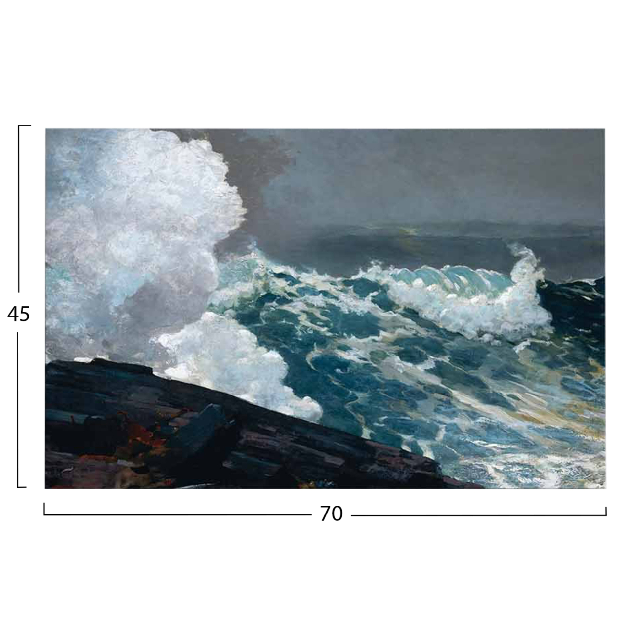 WALL PAINTING SERIES GOBI HM4848 PRINTED CANVAS 70x3(thickness)x45Hcm. [3]