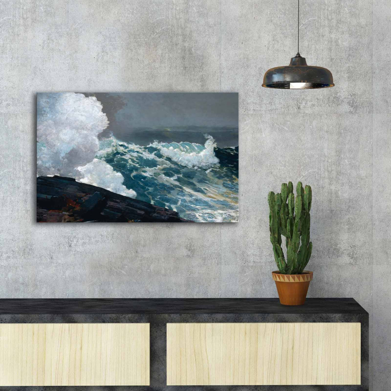 WALL PAINTING SERIES GOBI HM4848 PRINTED CANVAS 70x3(thickness)x45Hcm. [2]