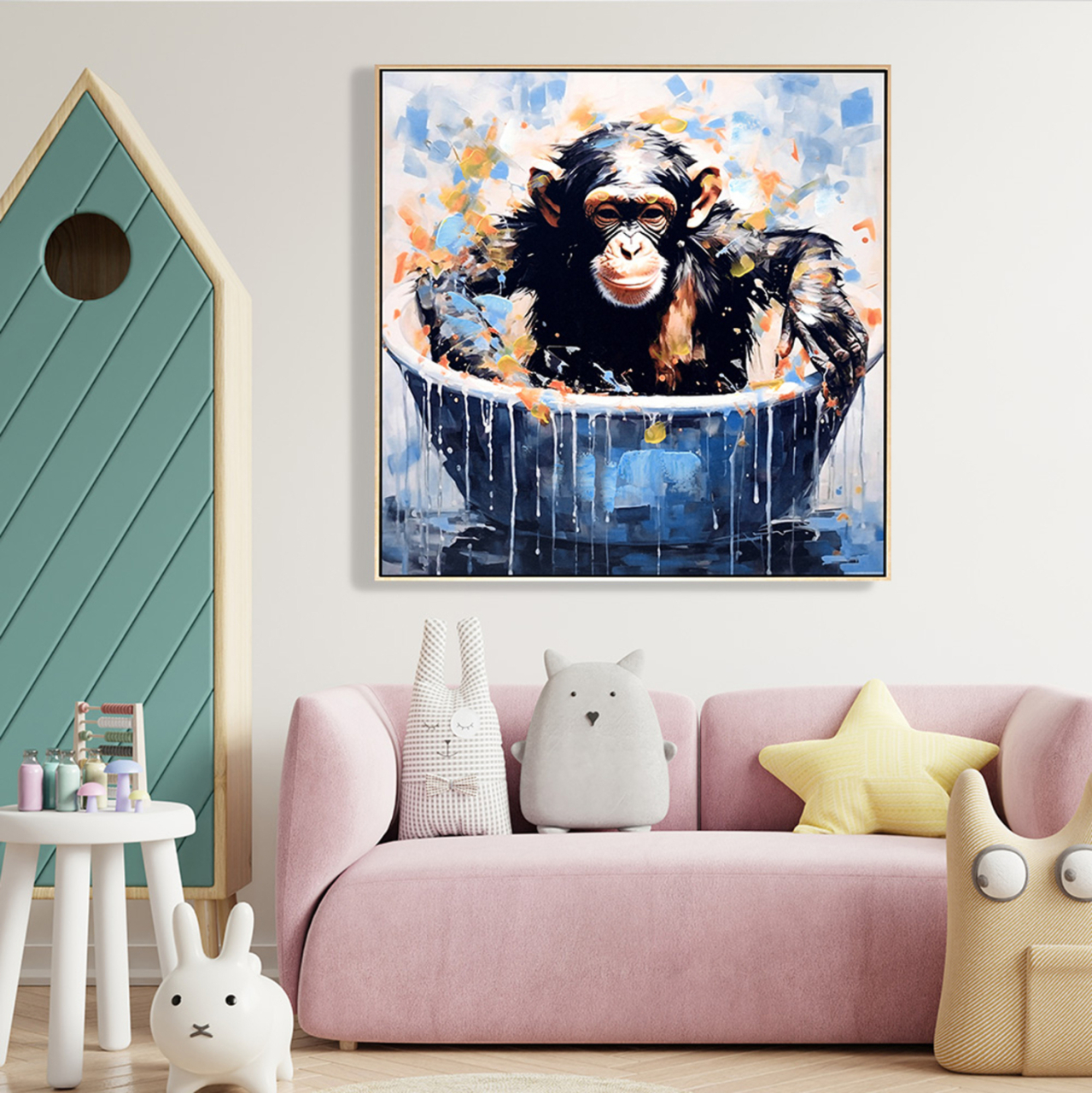 WALL PAINTING SIMIA HM4539 BEIGE PS FRAME-PRINTED CANVAS 62x4,5x62Hcm. [3]