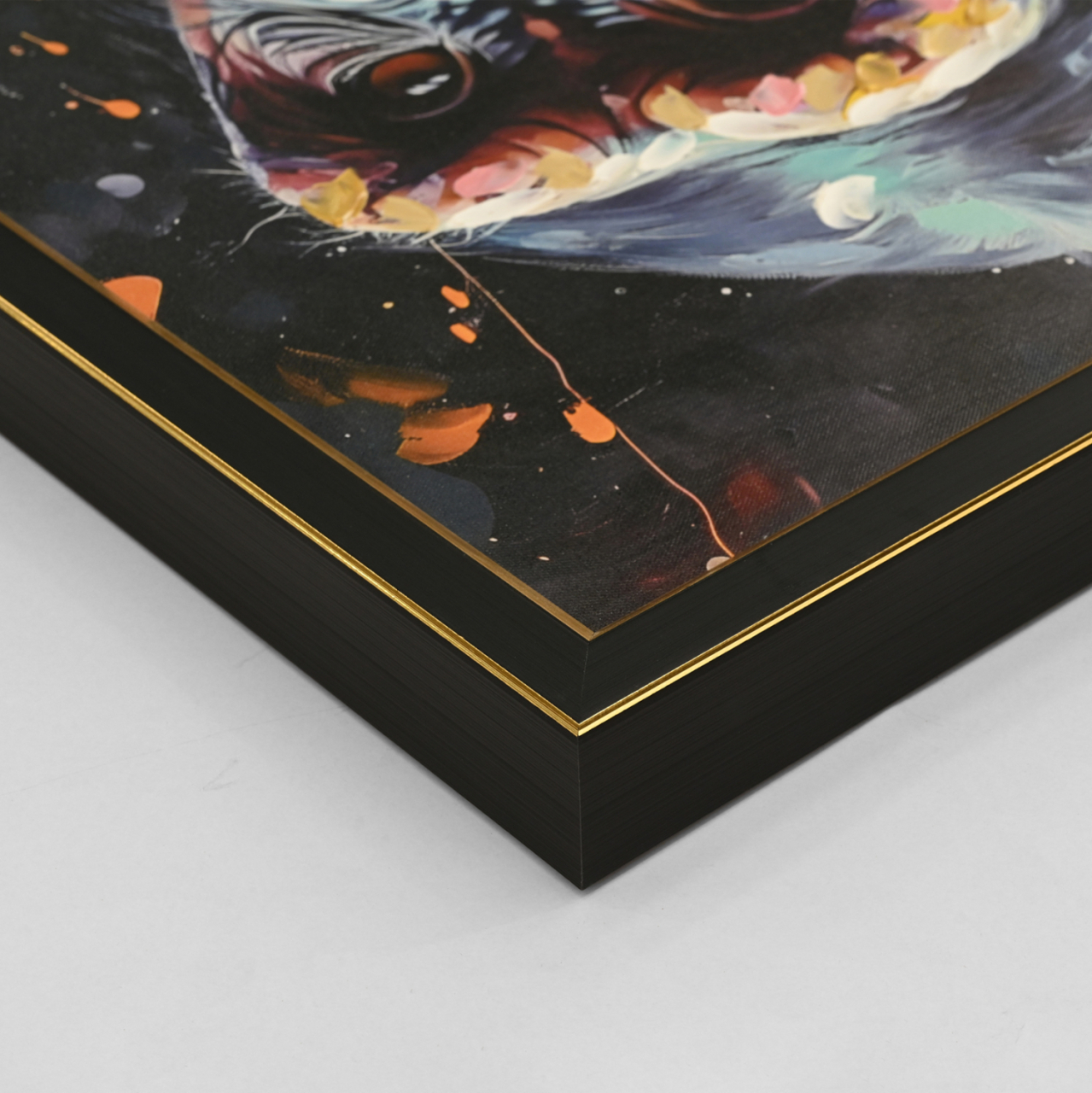 WALL PAINTING SIMIA HM4563 BLACK PS FRAME-PRINTED CANVAS MONKEY 64x4.5x84Hcm. [4]