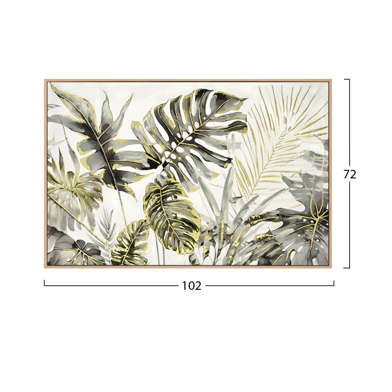 WALL PAINTING TROPICO ΗΜ4541 BEIGE PS FRAME-PRINTED CANVAS 102x4,5x72Hcm. [2]