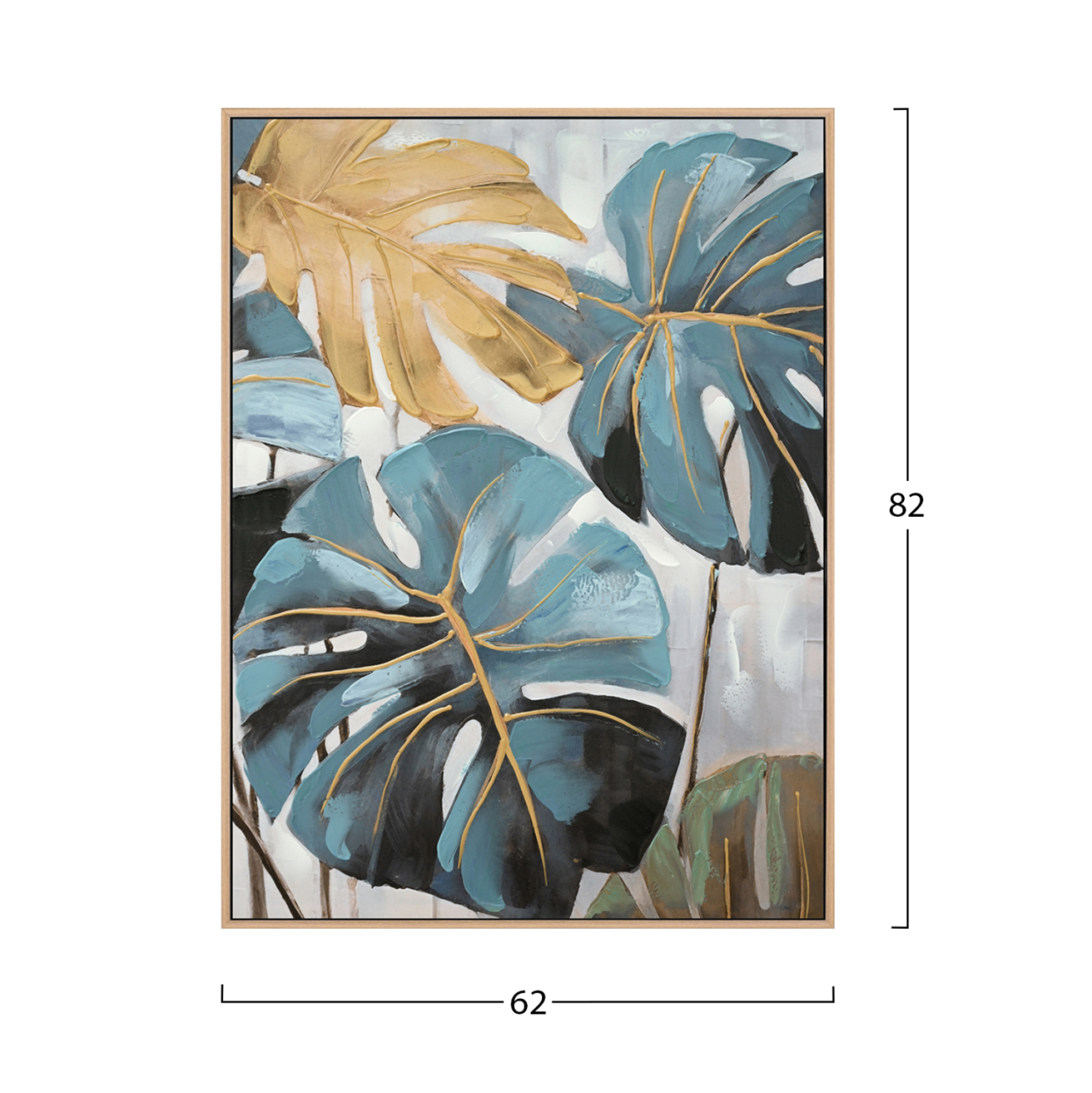 WALL PAINTING TROPICO HM4542 BEIGE PS FRAME-PRINTED CANVAS 62x4,5x82Hcm. [2]