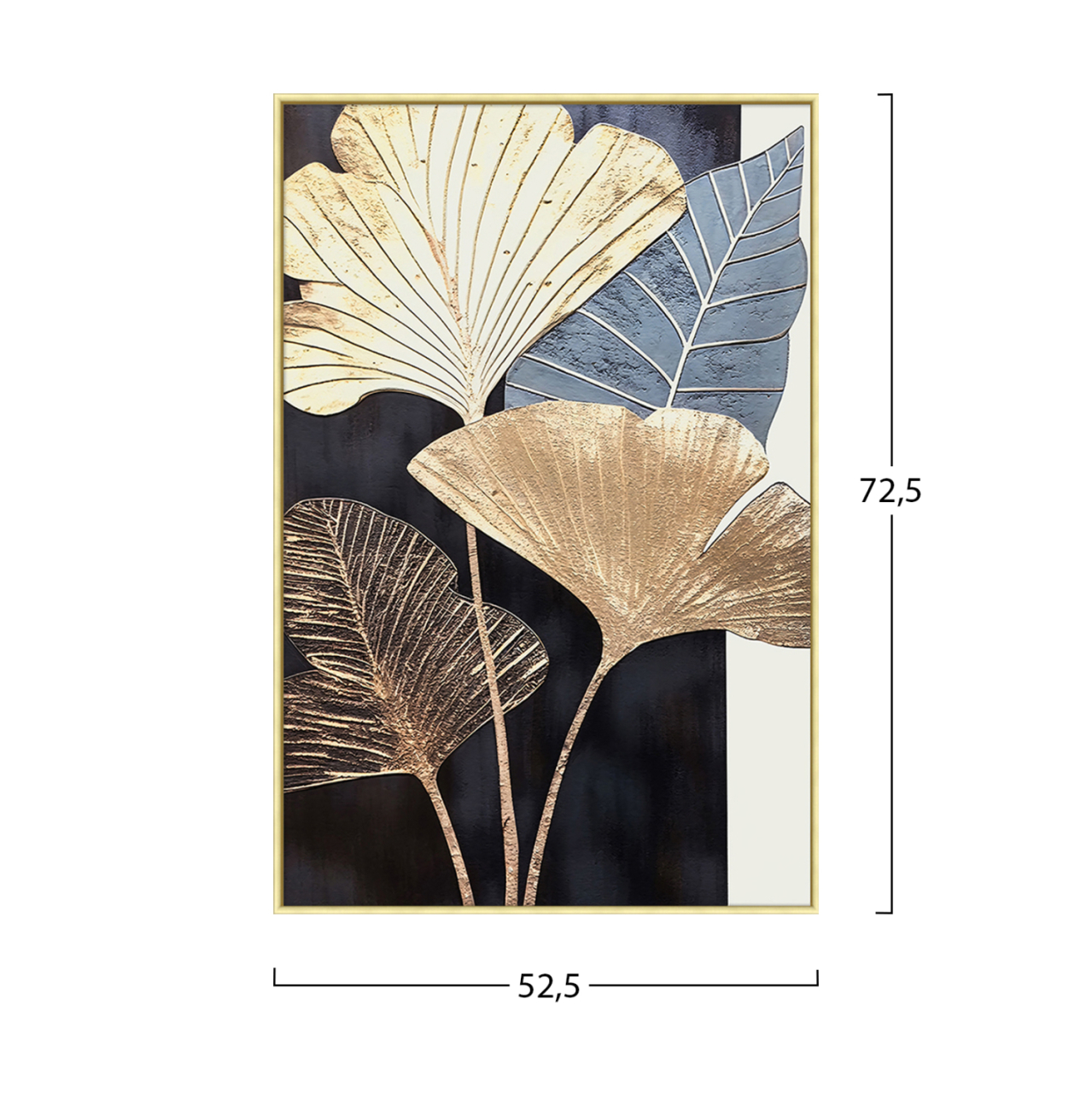 WALL PAINTING TROPICO HM4546.01 BEIGE PS FRAME-PRINTED CANVAS 52,5x2,8x72,5Hcm. [2]
