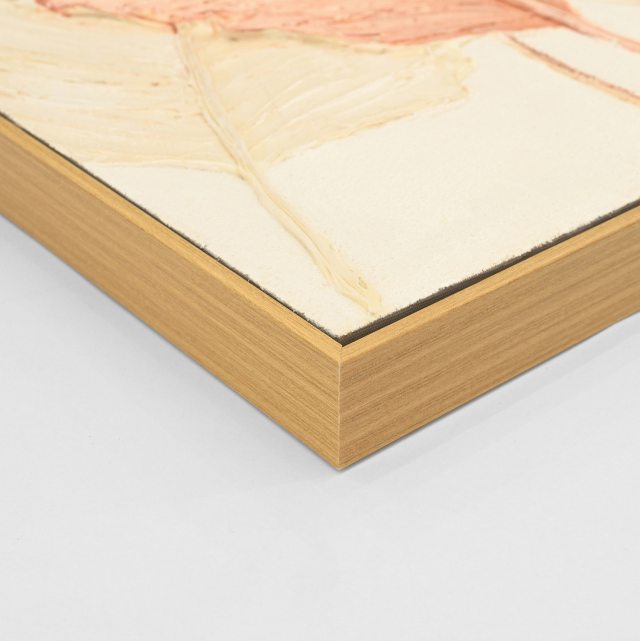 WALL PAINTING TROPICO HM4556 WITH BEIGE PS FRAME-CANVAS BROAD LEAVES 72x4,5x102Hcm. [4]
