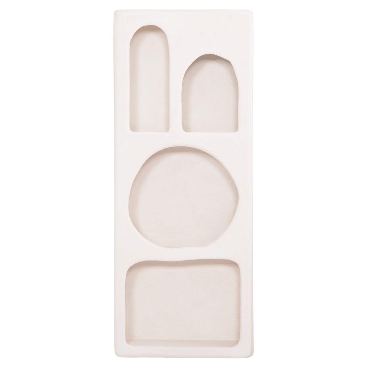 WALL RACK SERIES SANTORINI HM18069 MDF IN OFF-WHITE COLOR 47,5x18x120Hcm. [3]