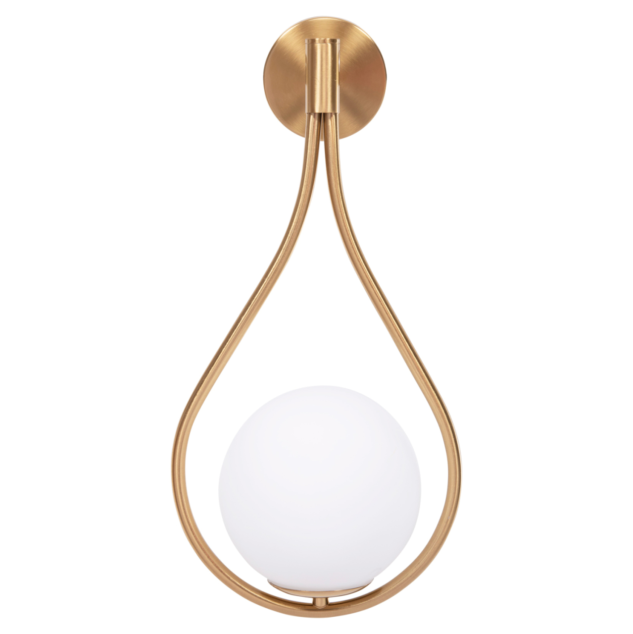 WALL SCONCE BAIS HM4472 GOLD WITH GLASS SPHERE [E27] 21x21x44Hcm. [3]