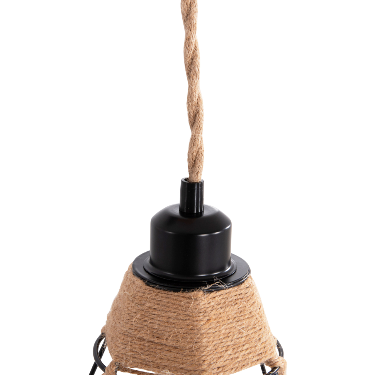 WALL SCONCE KINAN HM4466 METAL-ROPE 15.5x21x44Hcm. [6]
