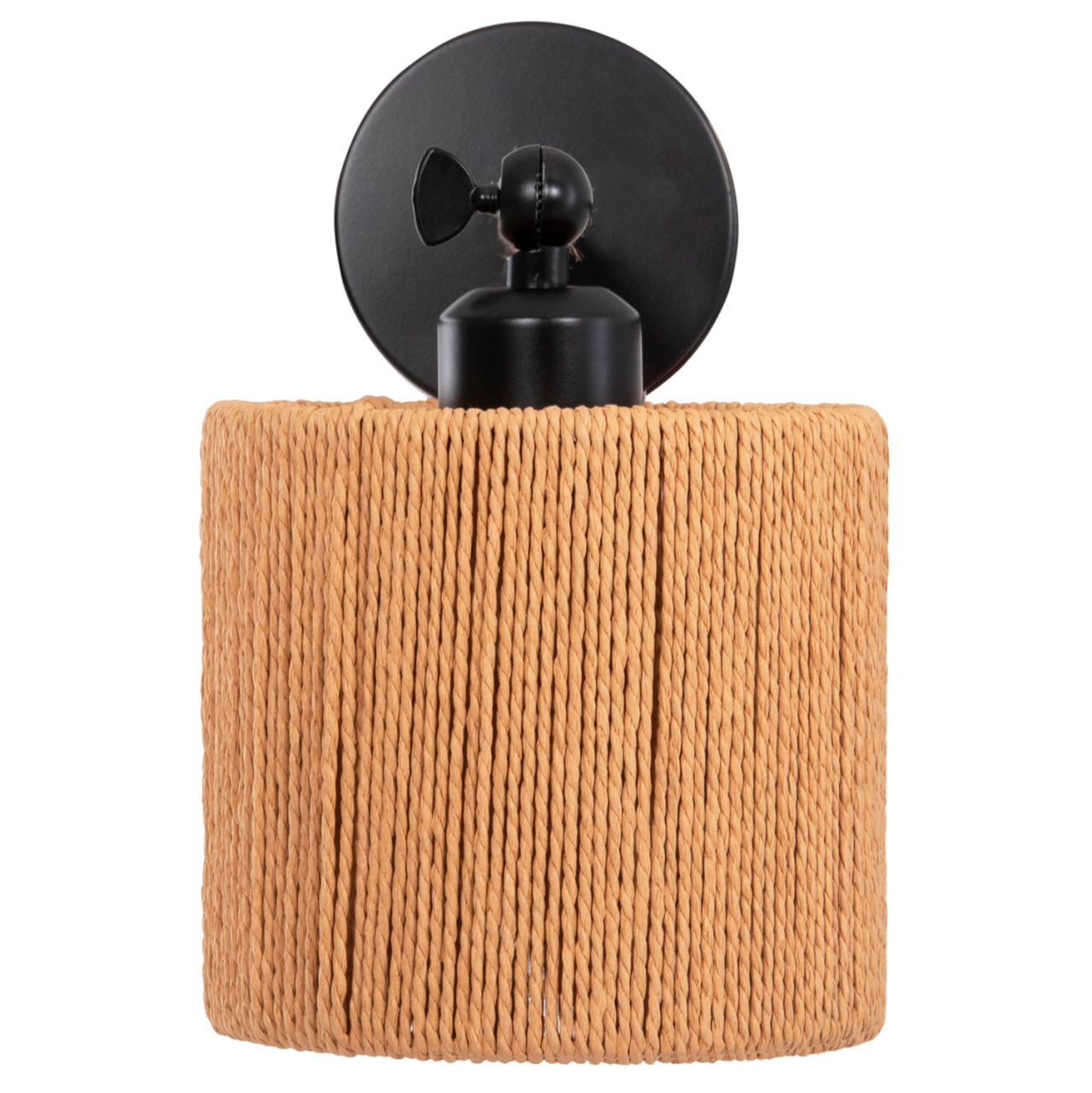 WALL SCONCE LANT HM4476 METAL BASE-HEMP ROPE- [E27] 15x15x35-23Hcm. [4]
