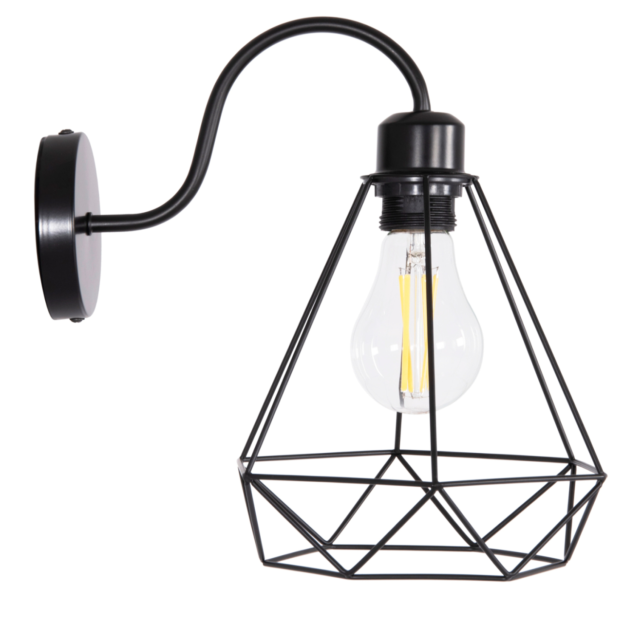 WALL SCONCE MILID HM4468 METAL IN BLACK 20x27x28Hcm. [4]
