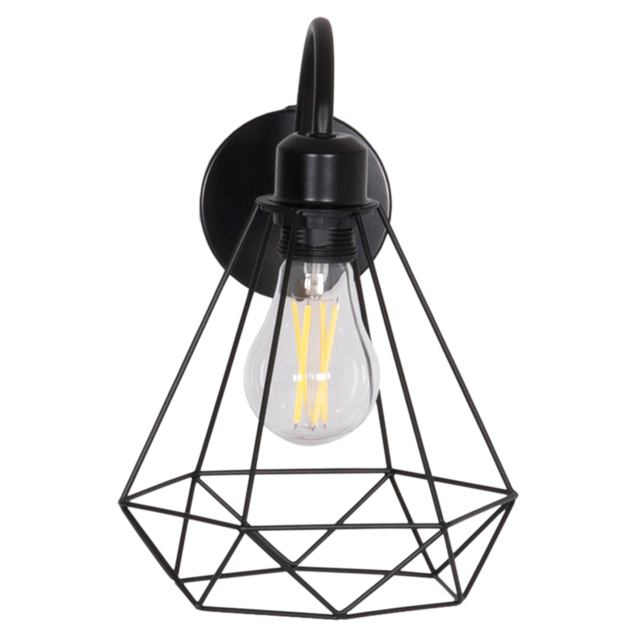 WALL SCONCE MILID HM4468 METAL IN BLACK 20x27x28Hcm. [3]