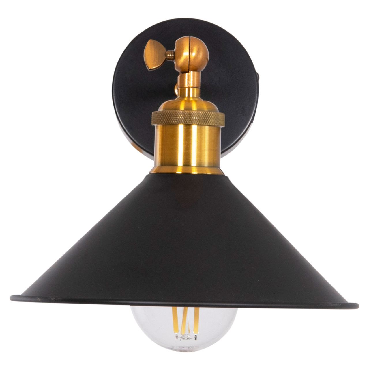WALL SCONCE RESTON2 HM4464 METAL BASE and CAP-ALUMINUM BULB SOCKET 21x21x32Hcm. [5]