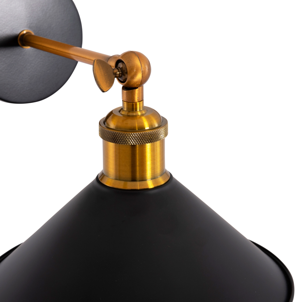 WALL SCONCE RESTON2 HM4464 METAL BASE and CAP-ALUMINUM BULB SOCKET 21x21x32Hcm. [7]