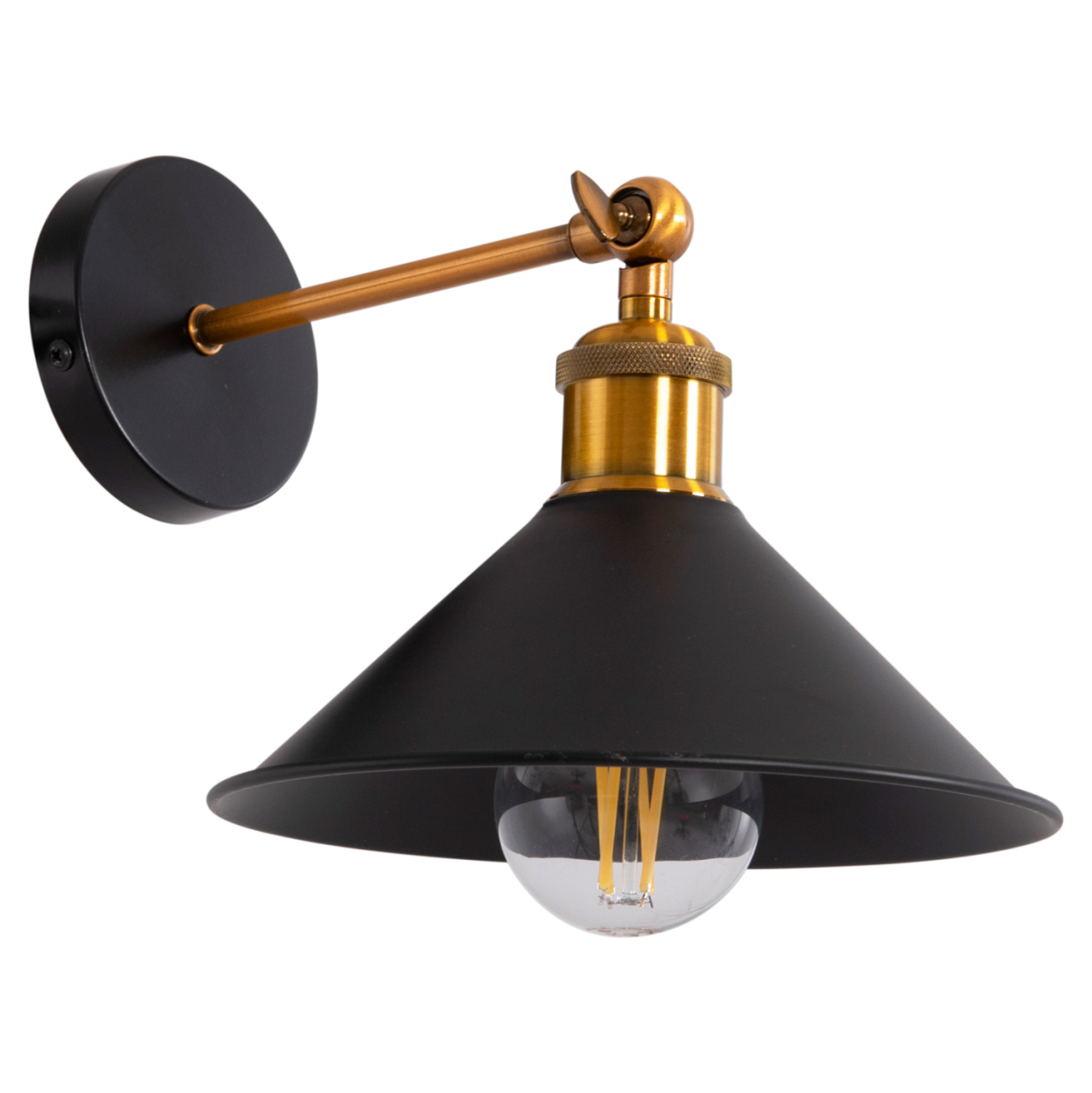 WALL SCONCE RESTON2 HM4464 METAL BASE and CAP-ALUMINUM BULB SOCKET 21x21x32Hcm. [4]
