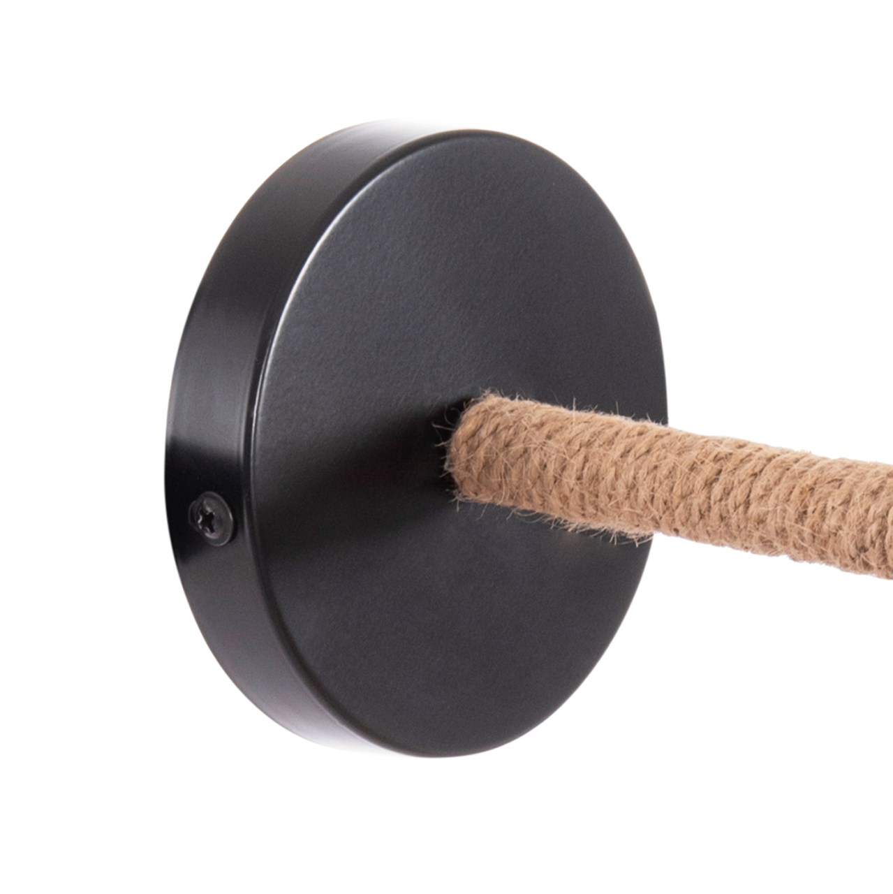 WALL SCONCE STOLT HM4483 METAL BASE-HEMP ROPE-[E27] 20x20x38-24Hcm. [7]