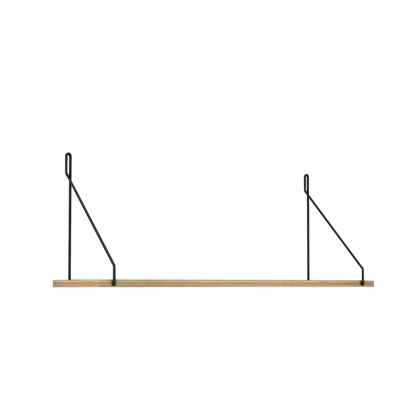 WALL SHELF AGILAN HM9183.11 MELAMINE IN NATURAL OAK 72x20x27Hcm. [3]
