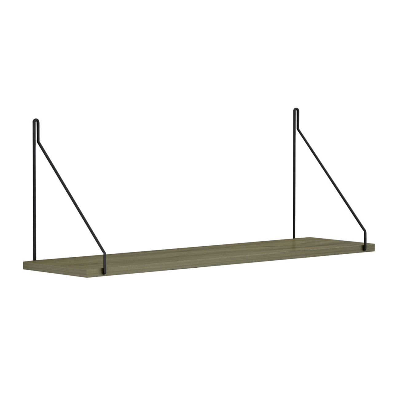 WALL SHELF AGILAN HM9183.12 MELAMINE IN OLIVE GREY 72x20x27Hcm. [3]