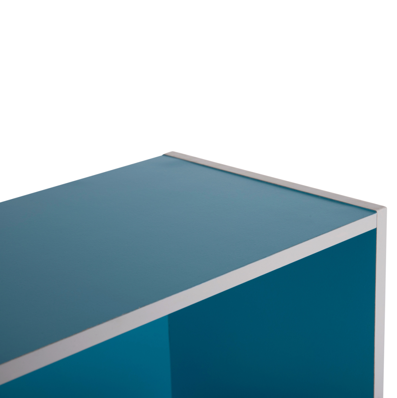 WALL SHELF RACK CUBICON HM9941.05 MELAMINE IN BLUE-WHITE 38,5x23,5x80Hcm. [8]
