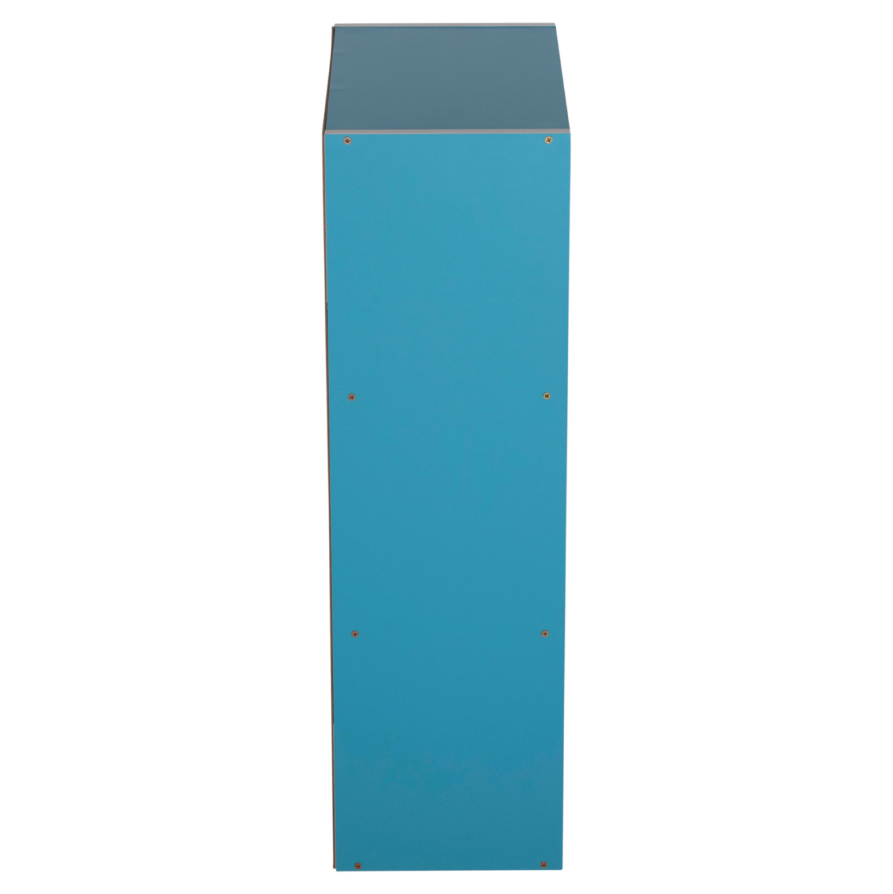 WALL SHELF RACK CUBICON HM9941.05 MELAMINE IN BLUE-WHITE 38,5x23,5x80Hcm. [4]