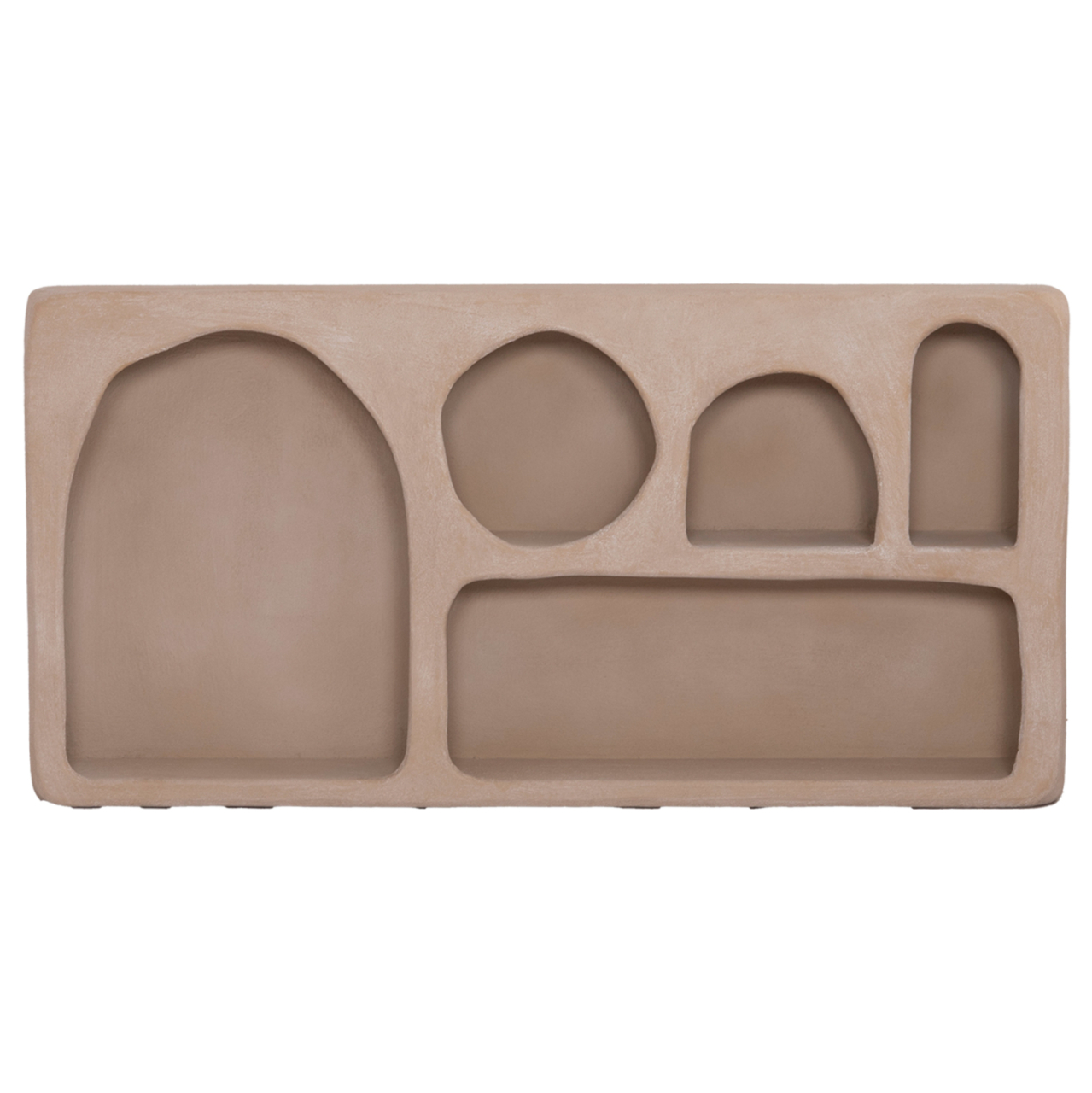 WALL SHELF SERIES SANTORINI HM18063.02 MDF IN BROWN 120x18x60Hcm. [3]