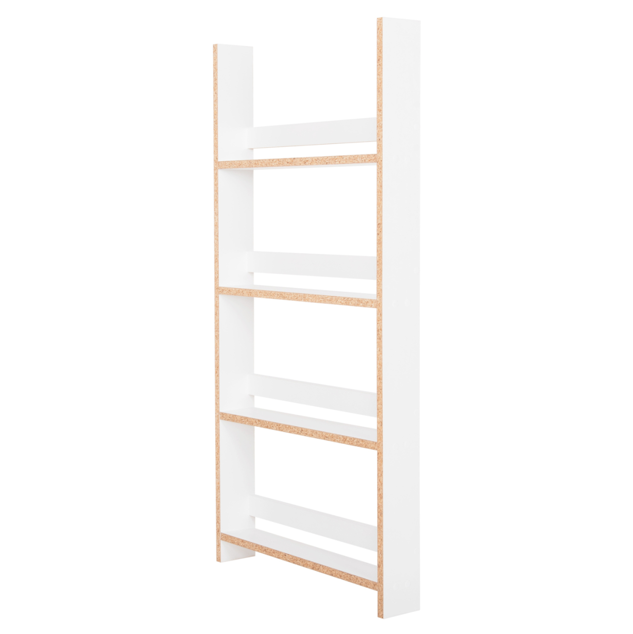 WALL SHELVES SANI HM18224.01 MELAMINE IN WHITE 60x10x120Hcm. (4 SHELVES) [4]