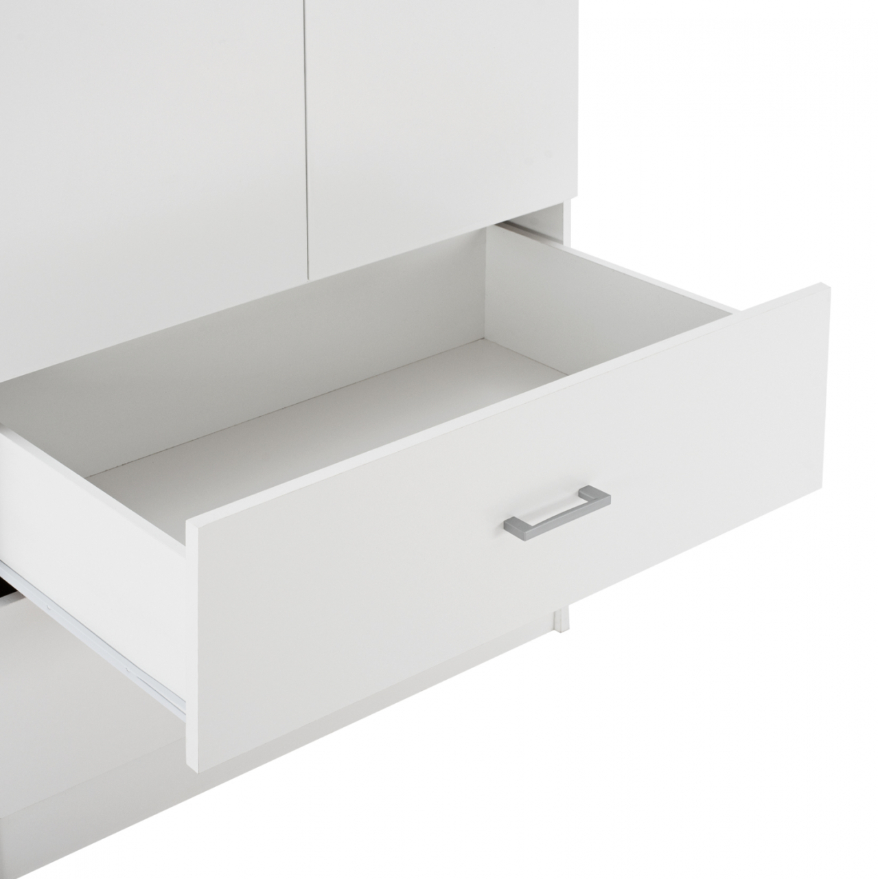 WARDROBE 2 DOORS WITH 2 DRAWERS HM338.05 WHITE 80Χ42,5Χ180,5Υ cm. [7]