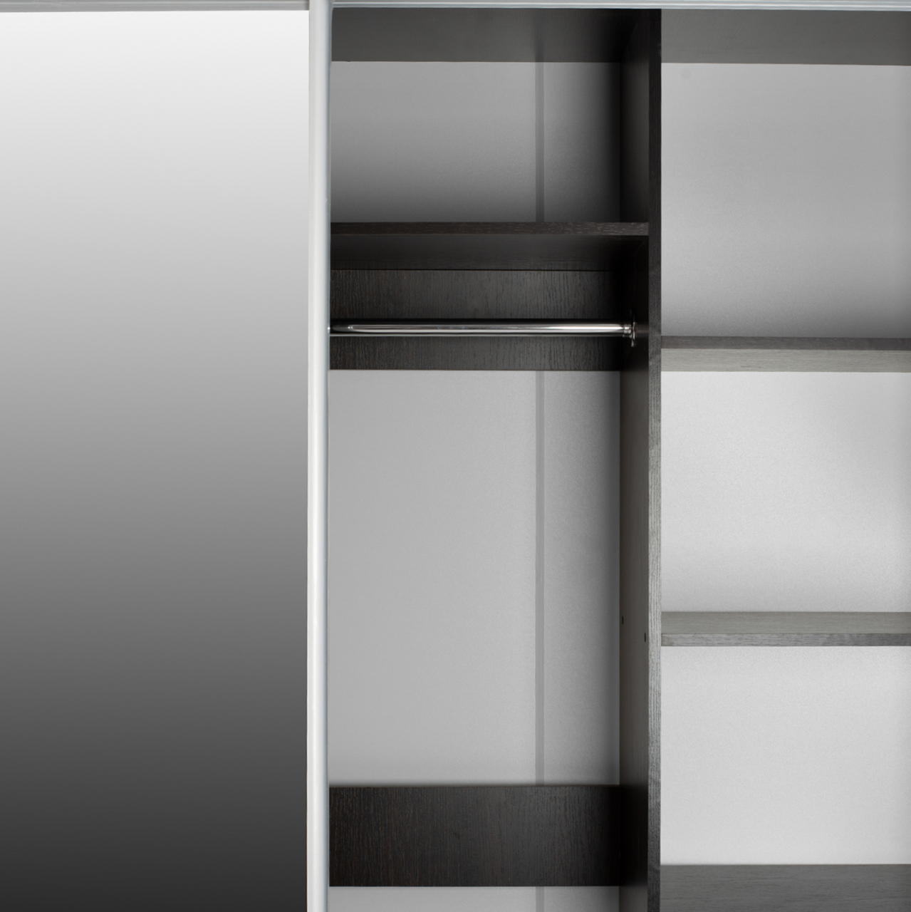WARDROBE 2-LEAF HM2434.02 ADLER SLIDING DOORS MIRROR WENGE 160x60x210H [10]