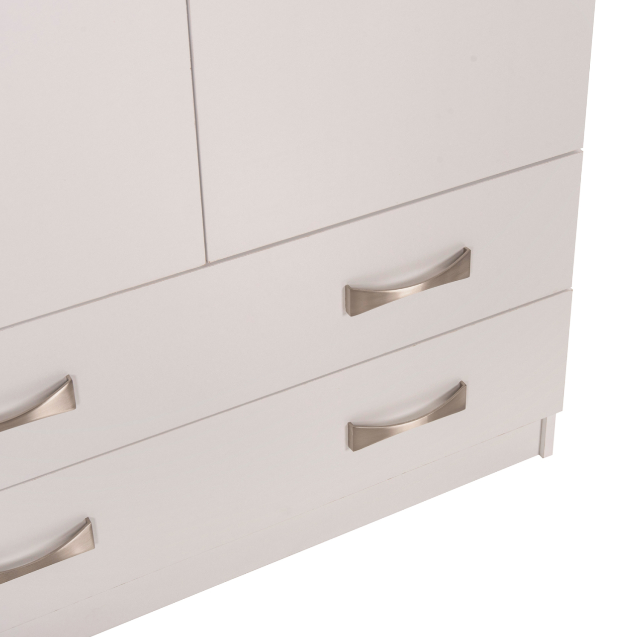 WARDROBE 3-LEAF CARLY HM384.05 WITH 2 DRAWERS IN WHITE COLOR 150X55Χ180Hcm. [5]