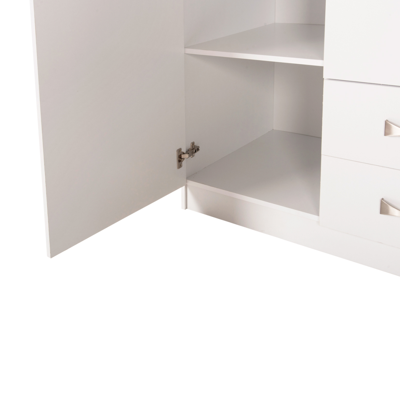 WARDROBE 3-LEAF CARLY HM384.05 WITH 2 DRAWERS IN WHITE COLOR 150X55Χ180Hcm. [10]
