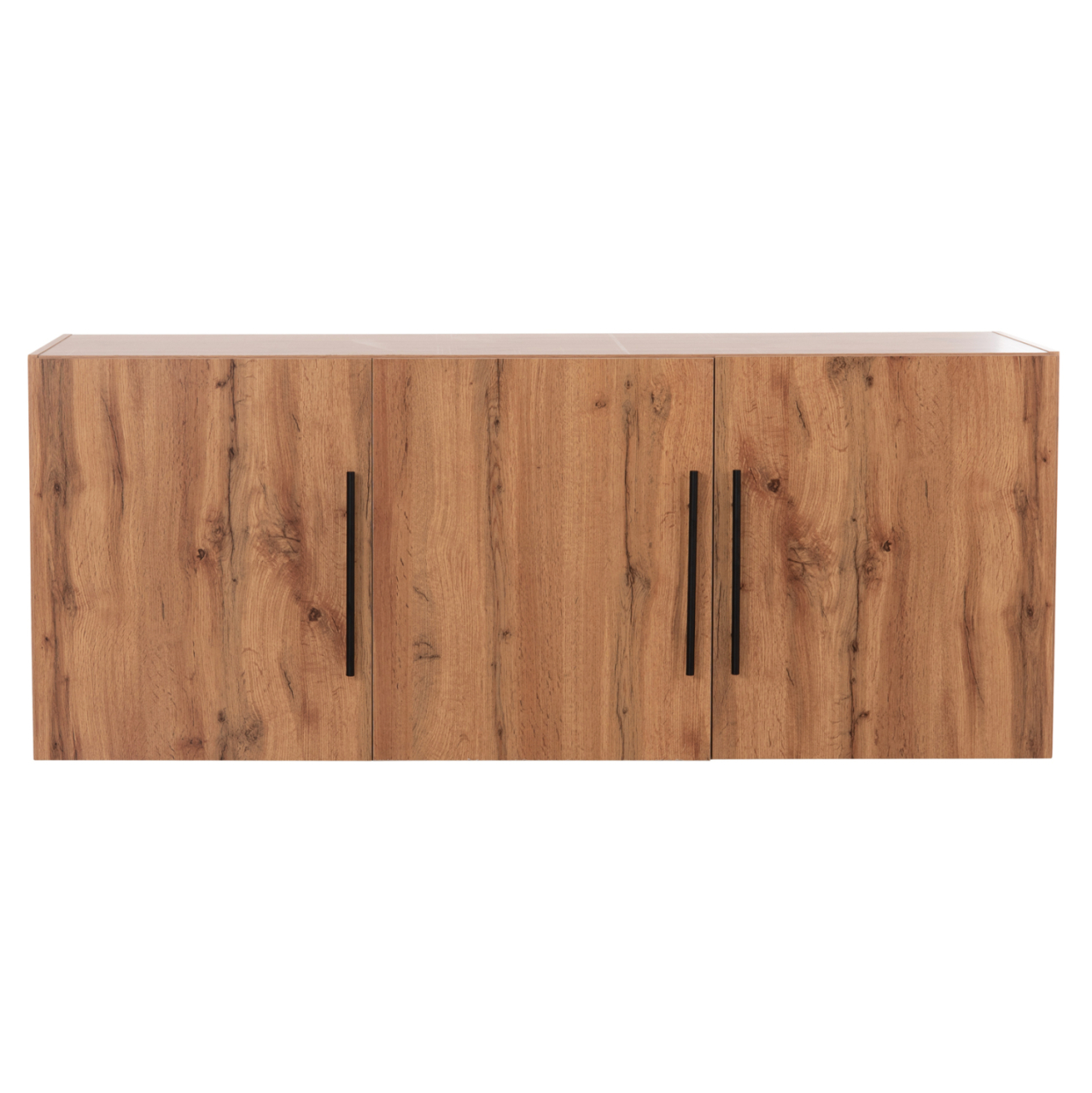 WARDROBE 3-LEAF LOFT CARYS HM747.12 MELAMINE IN NATURAL WOOD COLOR 150x55.5x60Hcm. [3]