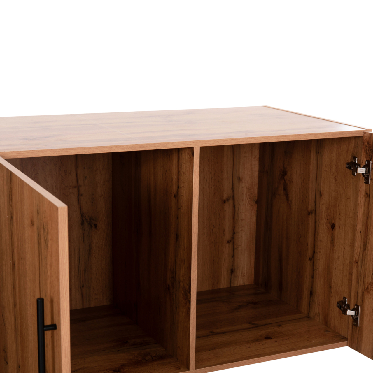WARDROBE 3-LEAF LOFT CARYS HM747.12 MELAMINE IN NATURAL WOOD COLOR 150x55.5x60Hcm. [7]