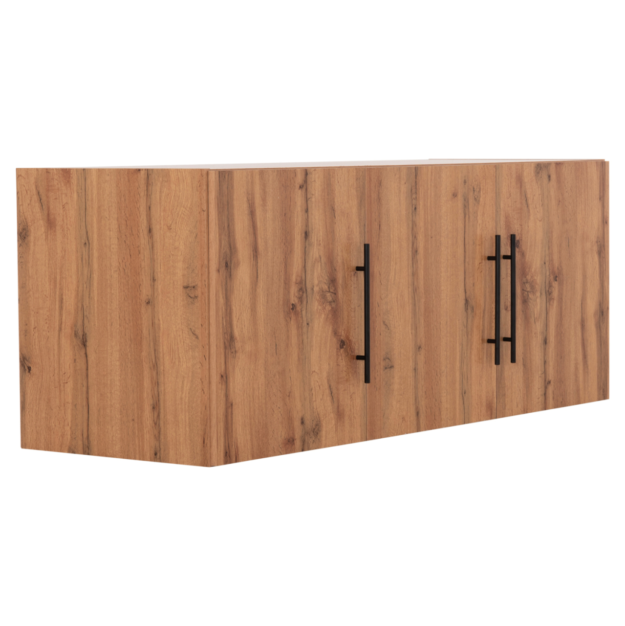 WARDROBE 3-LEAF LOFT CARYS HM747.12 MELAMINE IN NATURAL WOOD COLOR 150x55.5x60Hcm. [4]