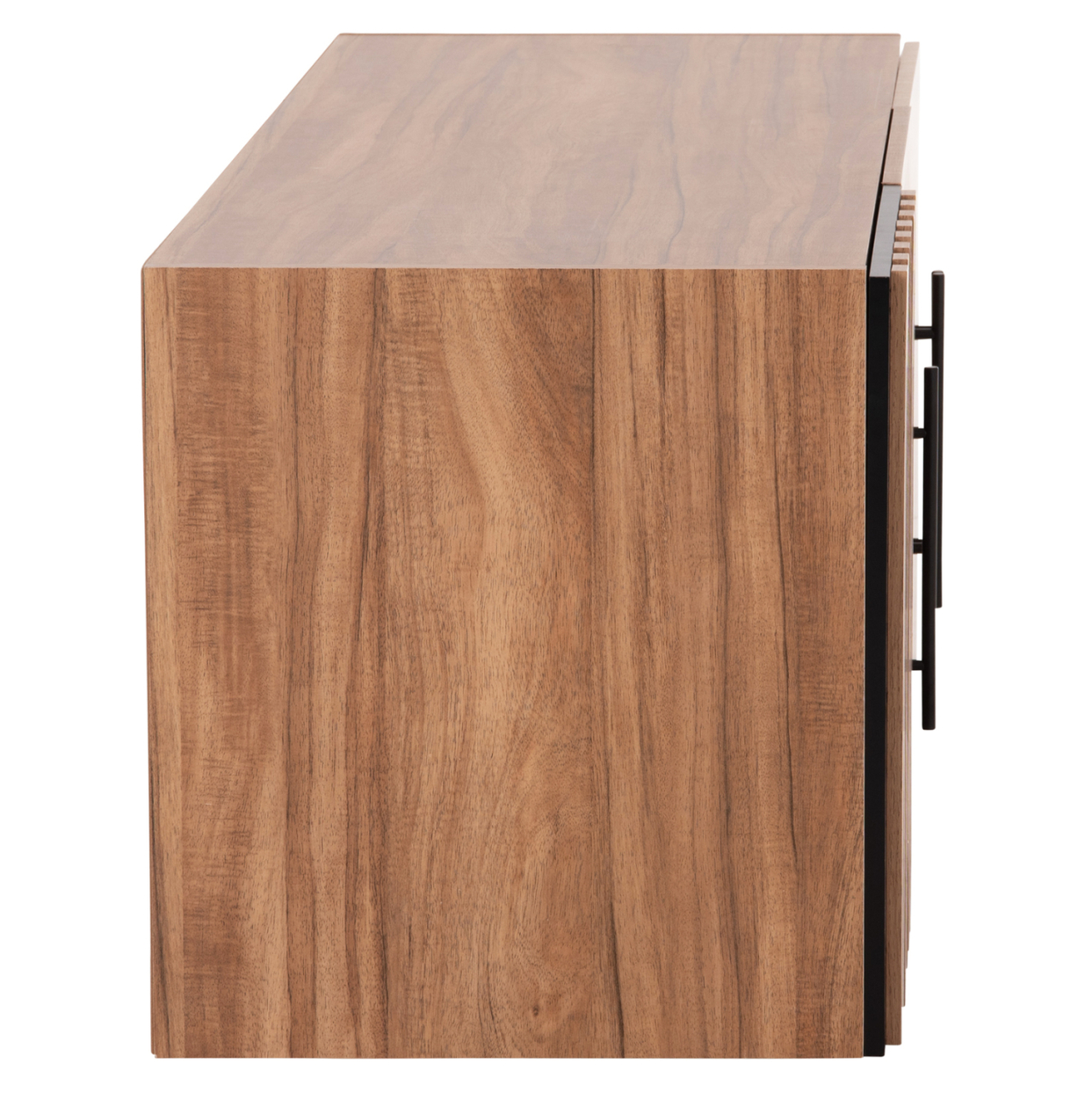 WARDROBE 3-LEAF LOFT HARRY HM18391.01 MELAMINE IN NATURAL WOOD and BLACK 150x55.5x60Hcm. [5]
