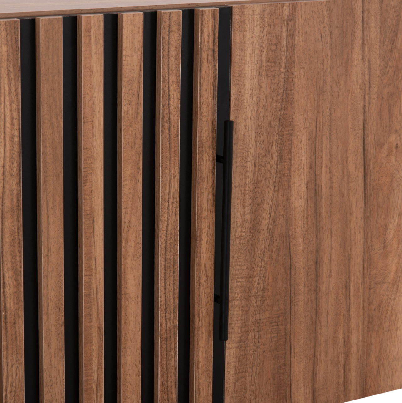 WARDROBE 3-LEAF LOFT HARRY HM18391.01 MELAMINE IN NATURAL WOOD and BLACK 150x55.5x60Hcm. [6]