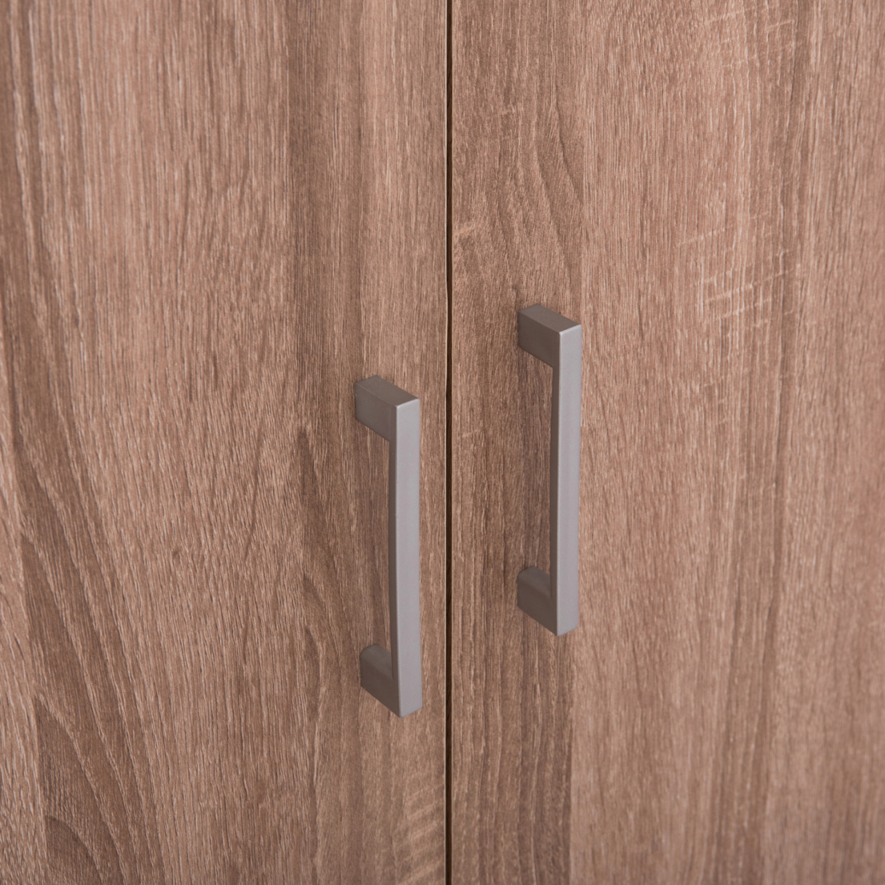 WARDROBE 3-LEAF WITH SHELVES FUENTO HM2482.01 MELAMINE IN SONAMA OAK 120-116x40x123.5Hcm [6]