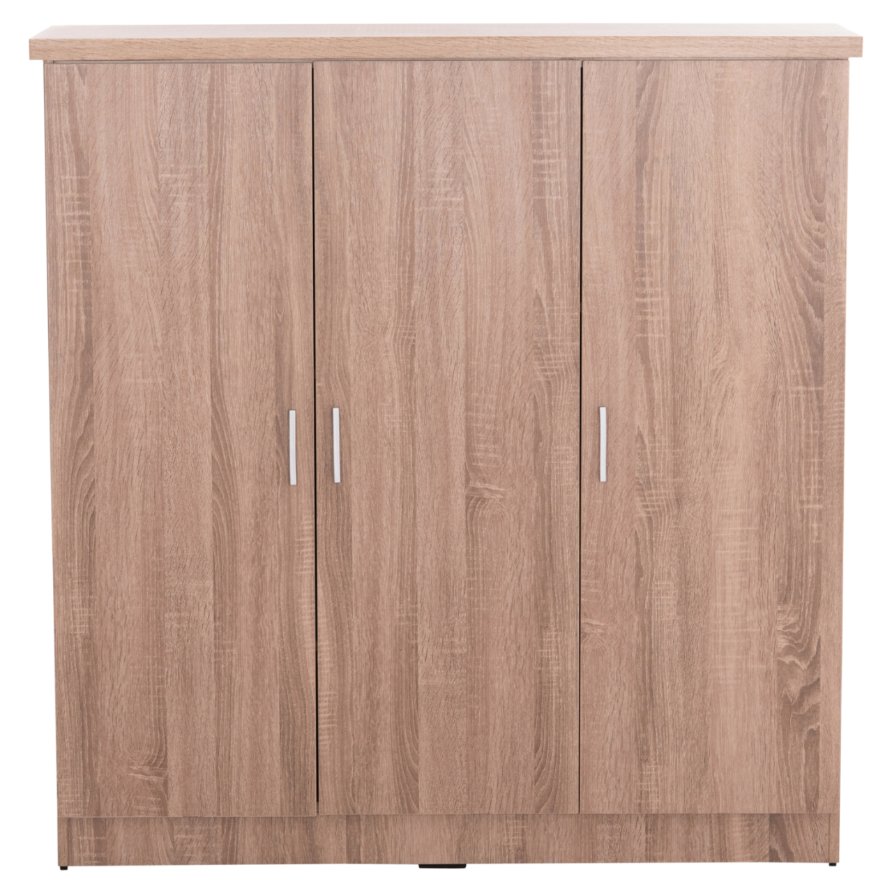WARDROBE 3-LEAF WITH SHELVES FUENTO HM2482.01 MELAMINE IN SONAMA OAK 120-116x40x123.5Hcm [3]