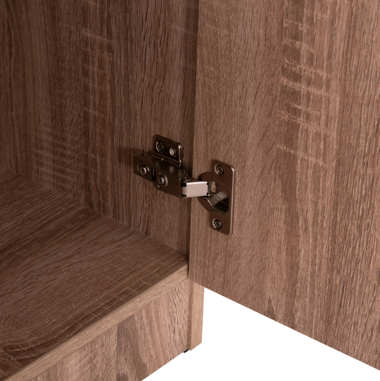 WARDROBE 3-LEAF WITH SHELVES FUENTO HM2482.01 MELAMINE IN SONAMA OAK 120-116x40x123.5Hcm [8]