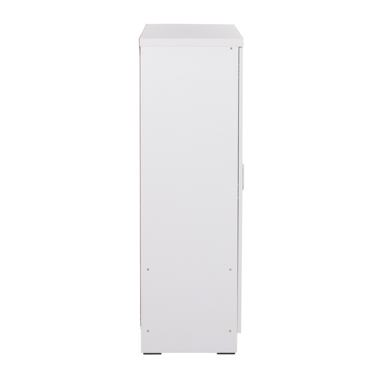 WARDROBE 3-LEAF WITH SHELVES FUENTO HM2482.02 MELAMINE IN WHITE 120-116x40x123.5Hcm [4]
