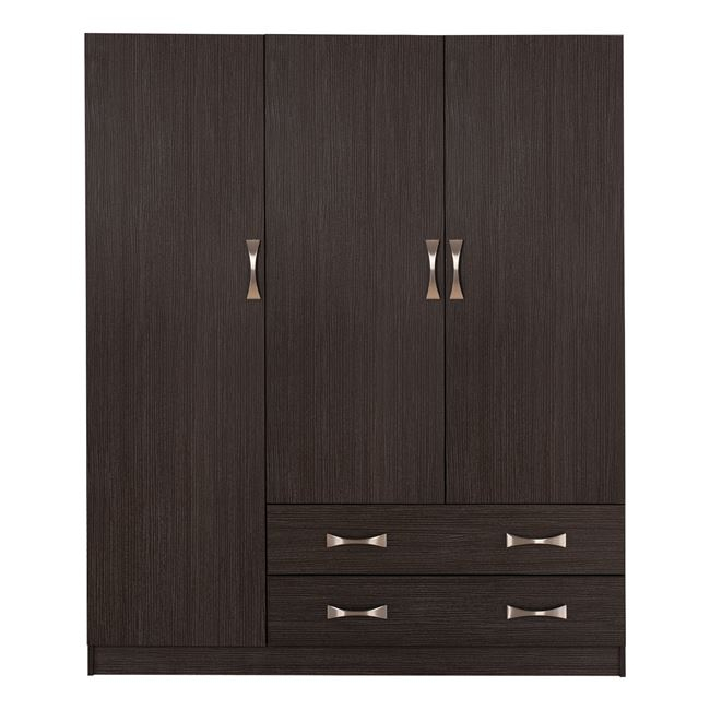 Wardrobe 3Door 150x55x180cm with 2 drawers HM384.01 Zebrano [3]