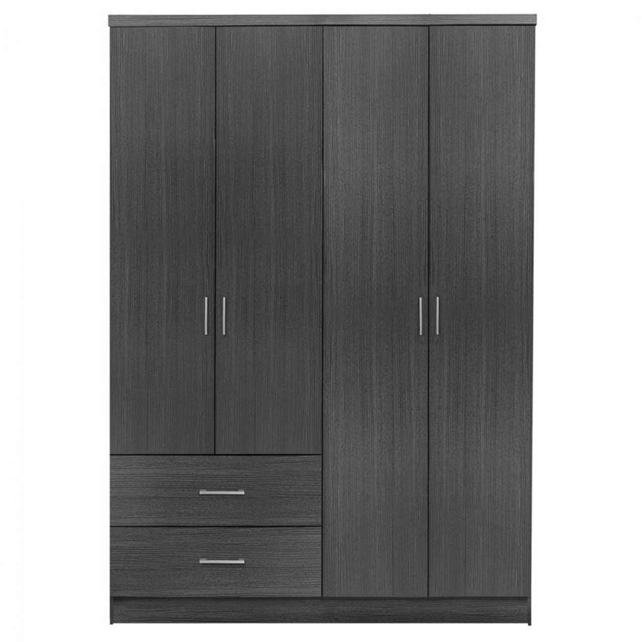 Wardrobe 4 Door with 2 Drawers HM339.01 Zebrano 120x42,5x180,5 [4]
