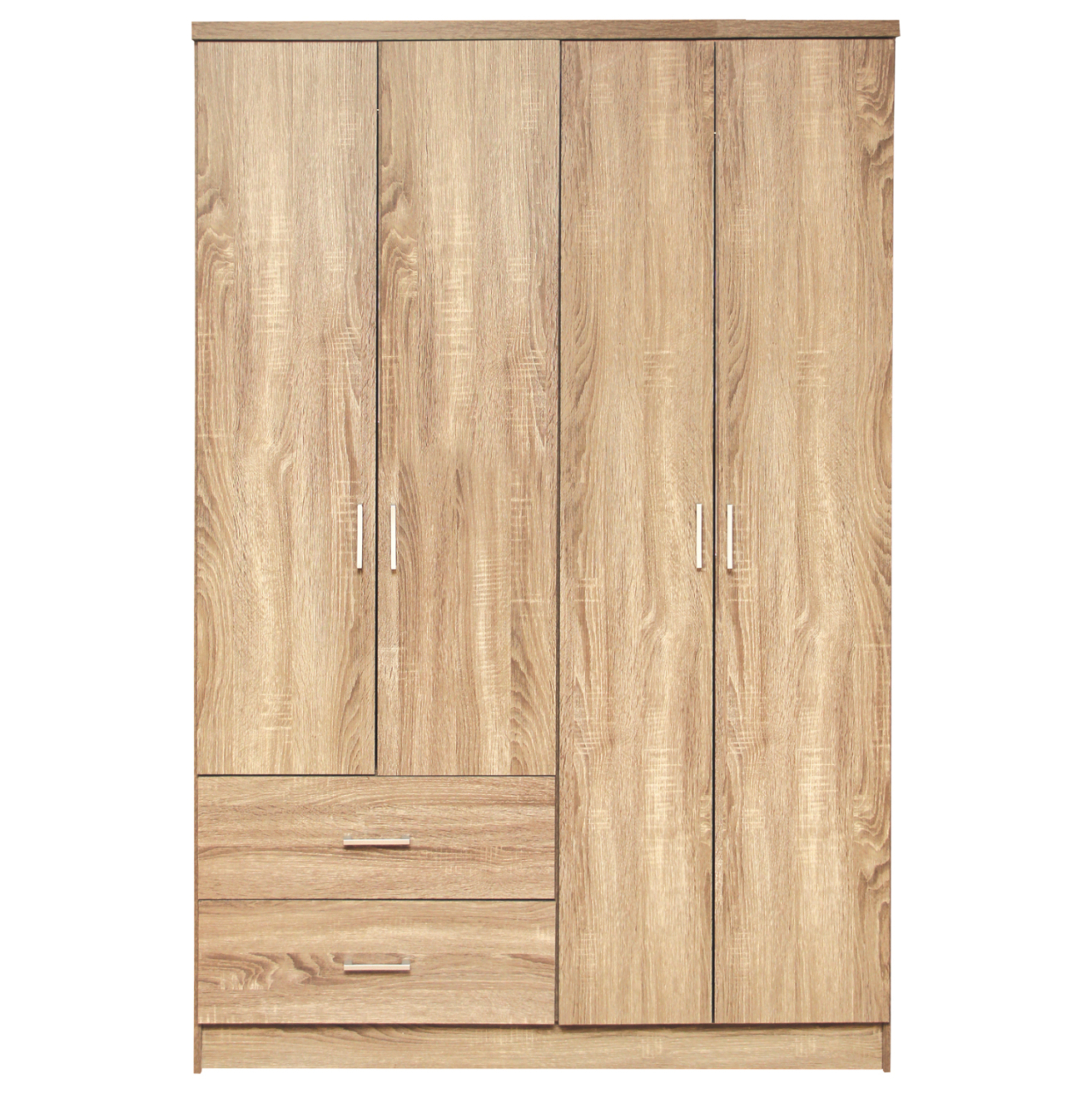 Wardrobe 4 Door with 2 Drawers HM339.02 Sonama 120x42x181 [4]