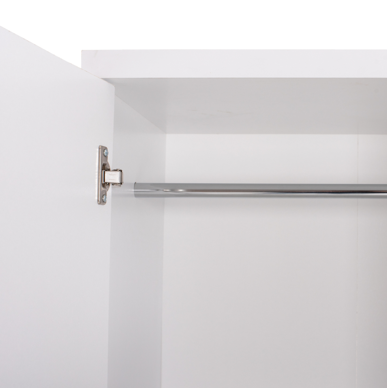 WARDROBE BAILEY HM337.05 2-LEAF 3 SHELVES MELAMINE IN WHITE 60Χ43Χ181H cm. [8]