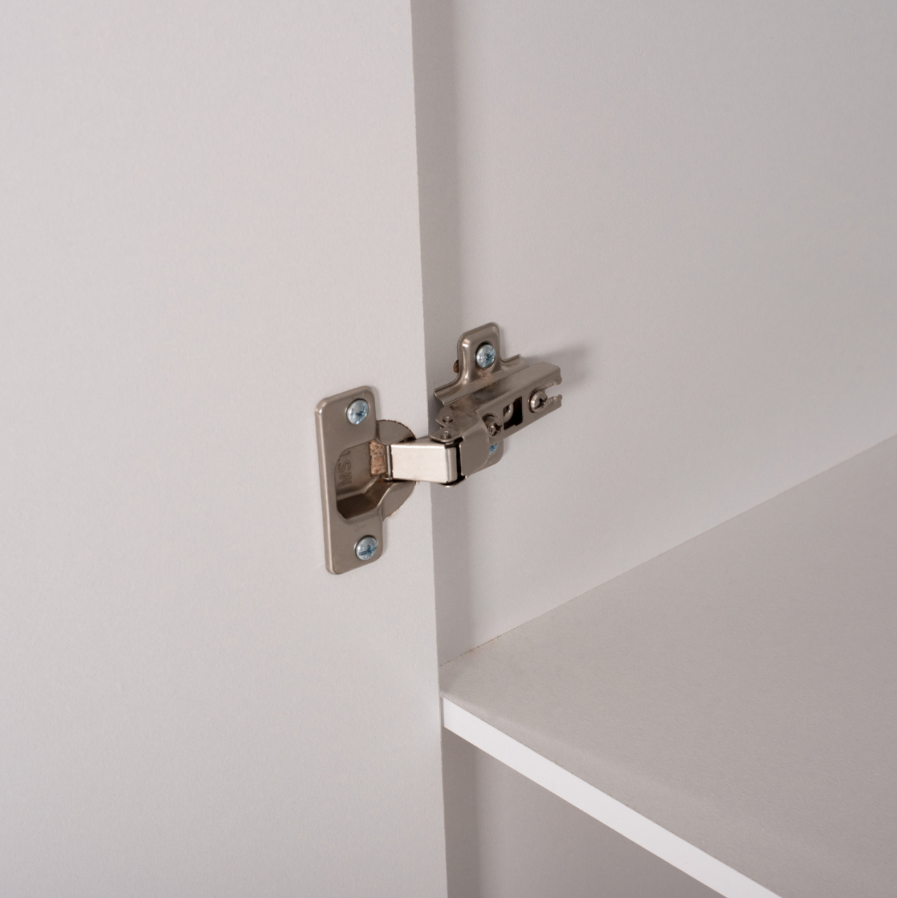 WARDROBE BAILEY HM337.05 2-LEAF 3 SHELVES MELAMINE IN WHITE 60Χ43Χ181H cm. [7]